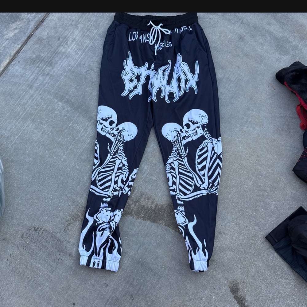 Skeleton Print Joggers